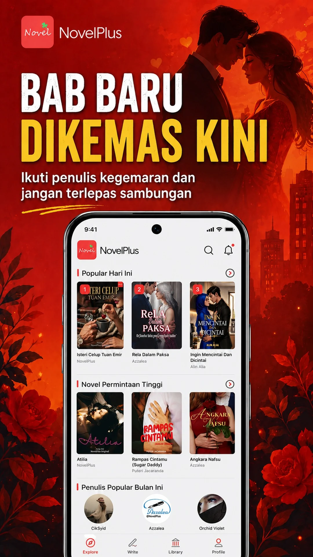 NovelPlus -Novel Cinta Melayu screenshot