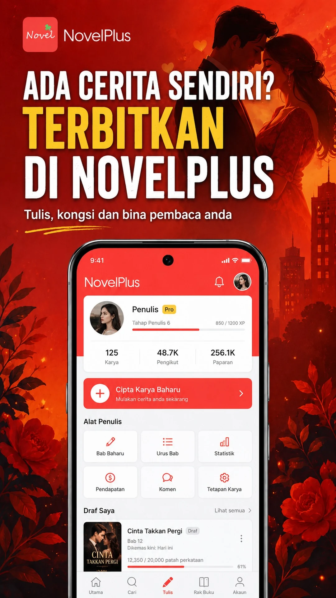 NovelPlus -Novel Cinta Melayu screenshot